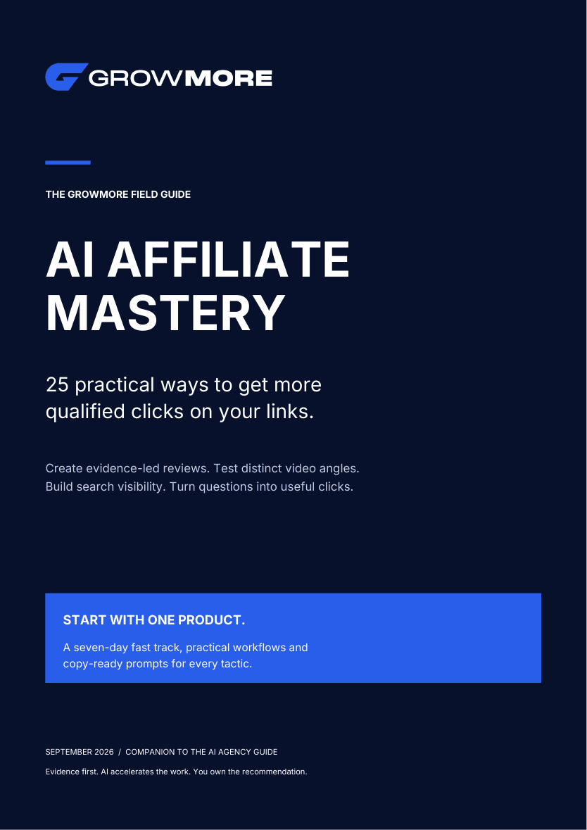 AI Affiliate Mastery — bonus PDF cover